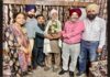 पंजाबी साहित्य सभा पटियाला द्वारा बुजुर्ग लेखक एडवोकेट दलीप सिंह वासन के घर जाकर सम्मान