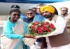 ਰਾਸ਼ਟਰਪਤੀ ਦ੍ਰੌਪਦੀ ਮੁਰਮੂ ਪੰਜਾਬ ਪਹੁੰਚੇ, ਮੁੱਖ ਮੰਤਰੀ ਭਗਵੰਤ ਮਾਨ ਨੇ ਕੀਤਾ ਨਿੱਘਾ ਸਵਾਗਤ